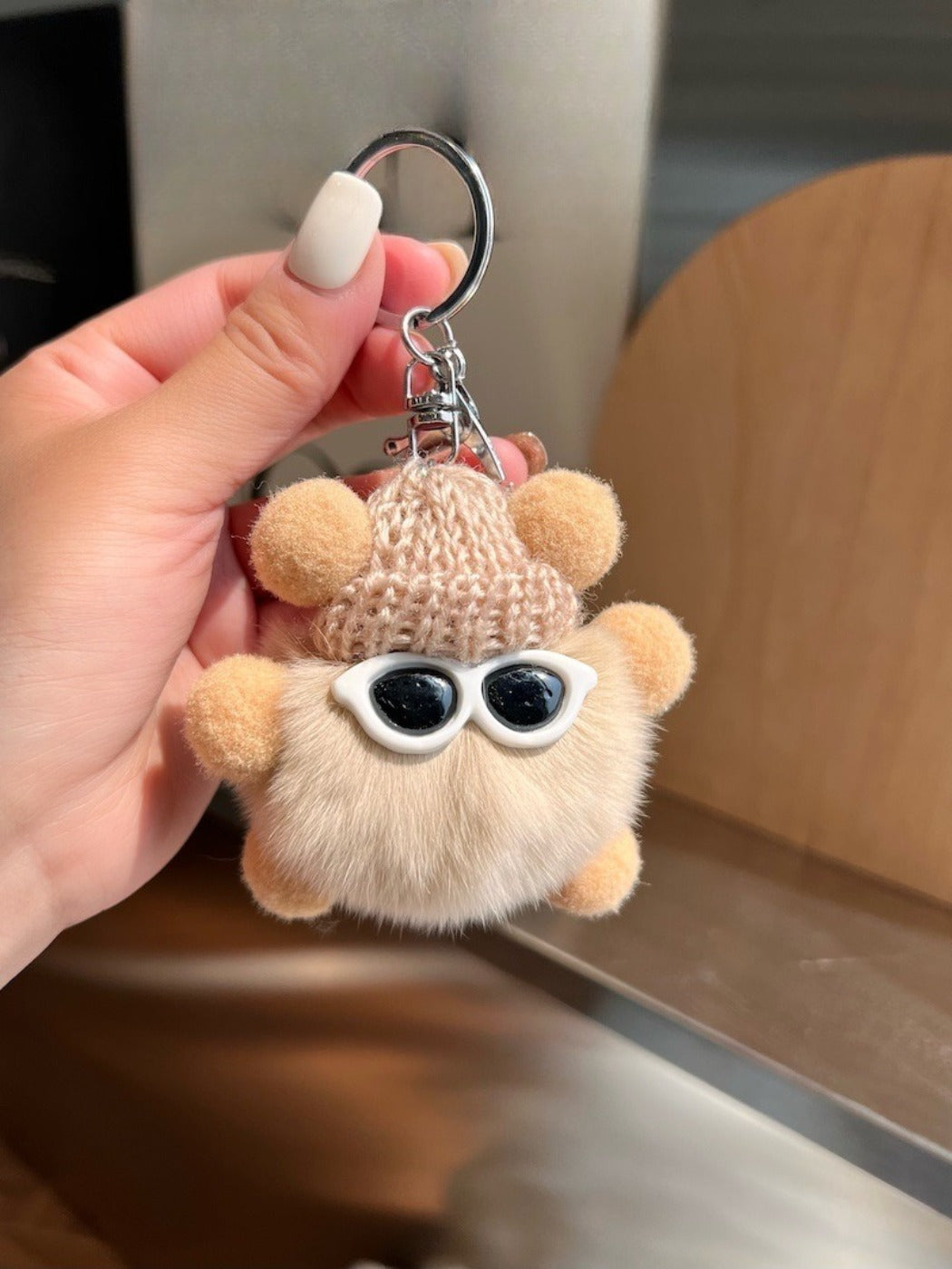 Keypus - Cute Black Coal Ball Elf Keychain