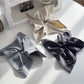 Gifty - Square Scrunchie Hair Tie Striped Fabric