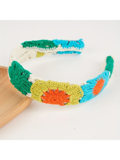 Gifty - Colorful Flower Wide Headband