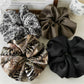 Gifty - Leopard Print Satin Scrunchie