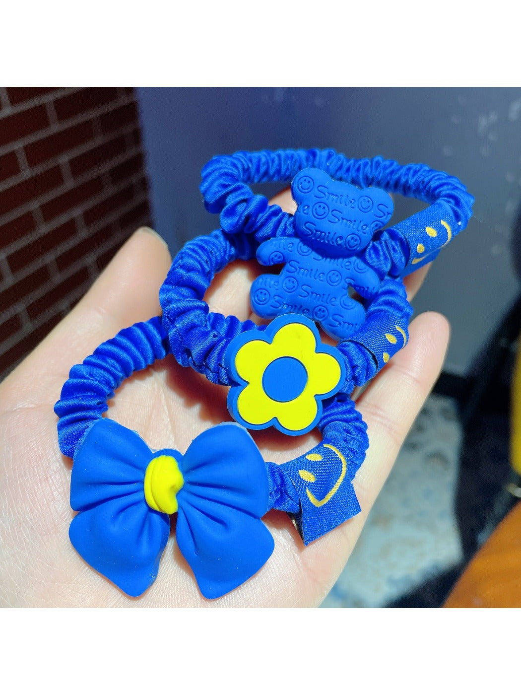 Gifty - 10pcs Blue Hair Ties Set