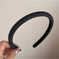 Gifty - Padded Dotted Denim Look Headband