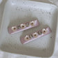 Beau - Polyester Wrapped Embellished Women's Hair Clip