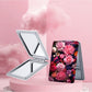 Mirroray - Floral Print Rectangle Compact Mirror