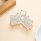 Beau - Bow Shape Rhinestone Detail Hair Claw Clip