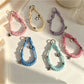 Keypus - Star Detail Woven Phone Strap Alloy Keychain