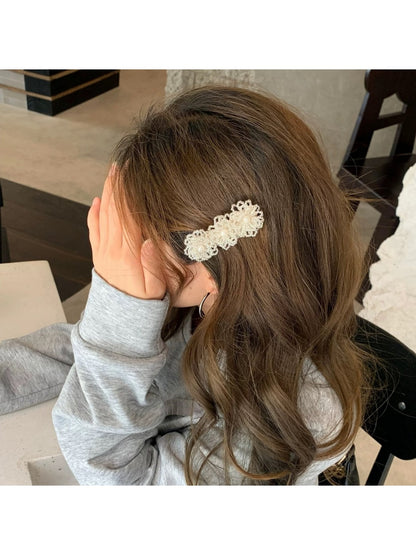 Beau - Sweet Style Flower Detail Decorative Hair Clip
