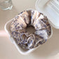 Gifty - Vintage Floral Ruffle Fabric Scrunchie