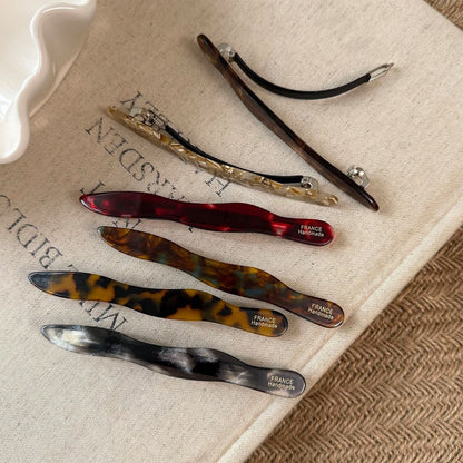 Beau - Wavy Acetate Fiber French Barrette