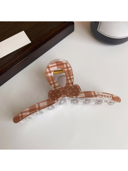 Beau - Brown Simple Bow Hair Clip