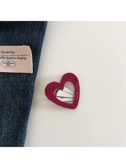 Beau - Sweet Heart Shaped Cut Out Hair Clip