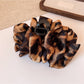 Beau - Vintage Leopard Print Pleated Claw Clip