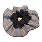 Gifty - Gingham Ruffled Voluminous Scrunchie