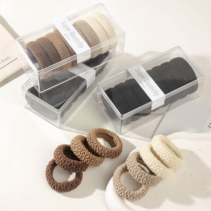 GIFTY - High Elasticity Thick Knitted Hair Ties Box Set