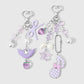 Keypus - Purple Music Note and Bow Keychain