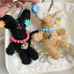 Keypus - Long Ear Plush Rabbit Beaded Bag Charm Keychain