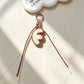 Keypus - Modern Minimalist Letter Bag Charm Keychain