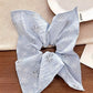 Gifty - Floral Embroidered Fabric Scrunchie