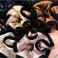 Gifty - Pleated Satin Color Blocking Scrunchie