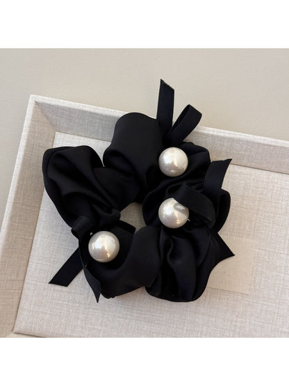 Gifty - Solid Color Satin Bow Scrunchie