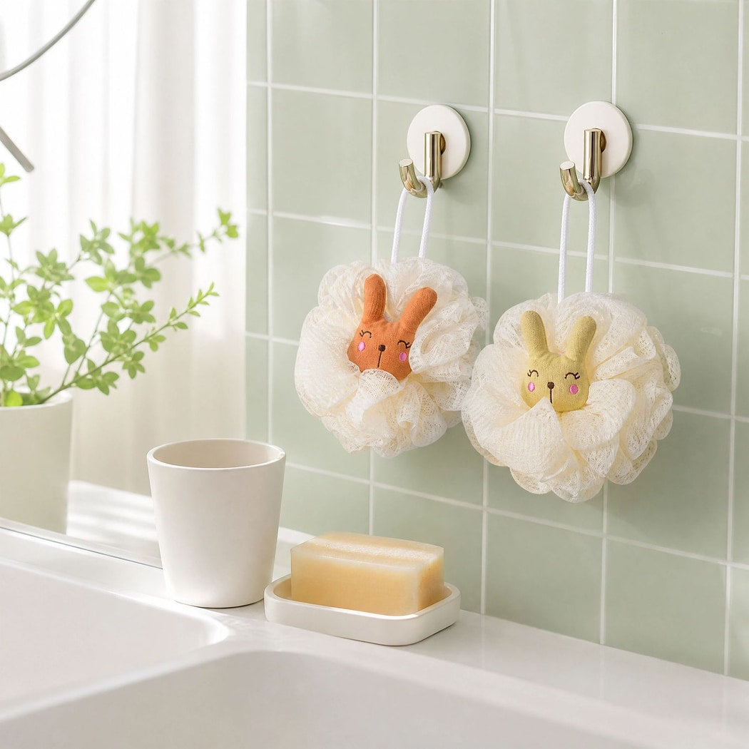 Papo - Rabbit Design Mesh Bath Pouf