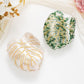 Beau - Minimalist Leaf Shaped Hair Claw Clip