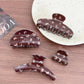 Beau - Brown Butterfly Print Hair Claw Clip