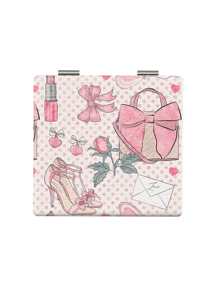 Mirroray - Cartoon Print Foldable Portable Makeup Mirror