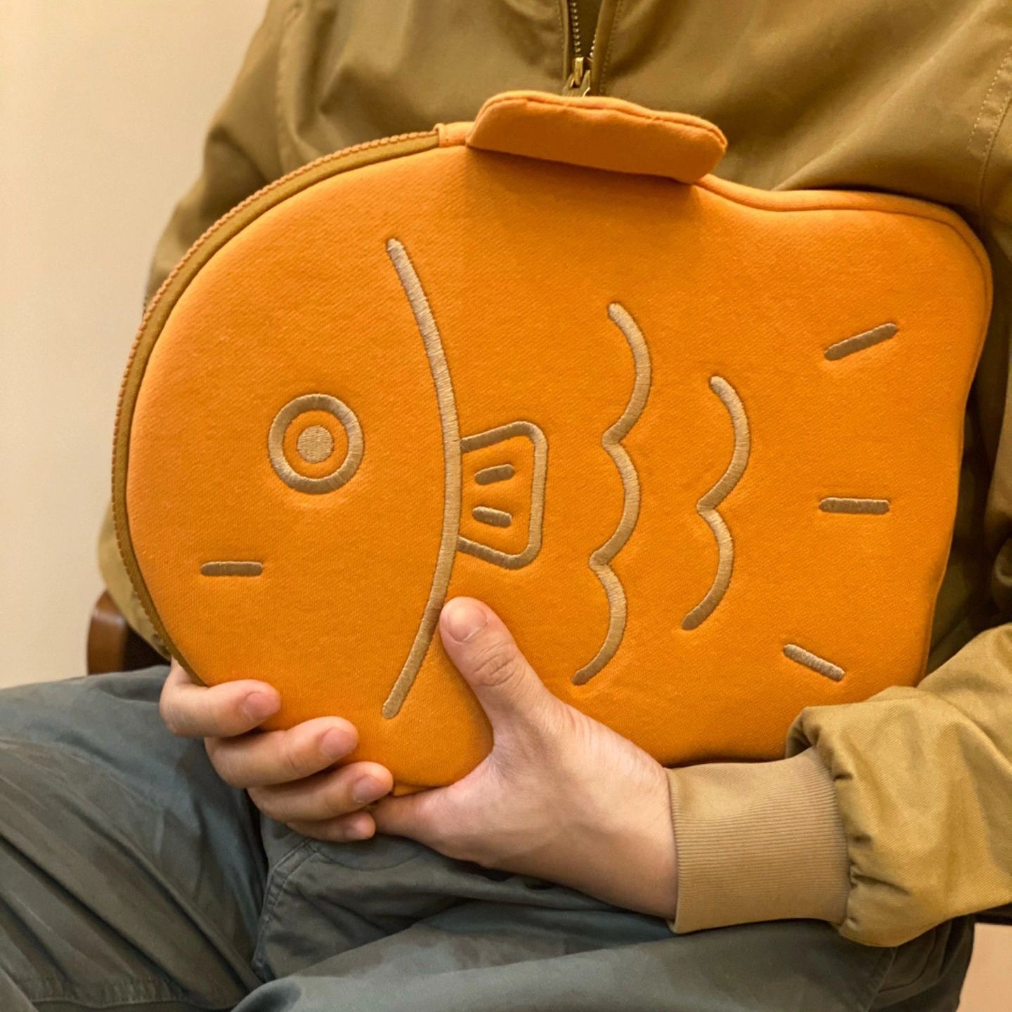 Taiyaki-Shaped Laptop Sleeve, Pad Storage Protective Case