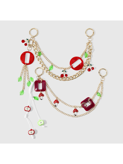 Keypus - Y2K Style Square and Round Bag Charm Chain