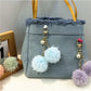 Keypus - Colorful Plush Pompom Bag Charm Keychain