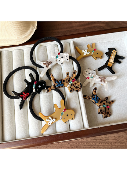 Gifty - Kitten Shape Hair Clip and Hair Tie
