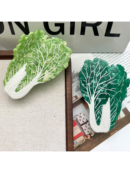 Beau - Cabbage Shaped Acetate Hair Clips