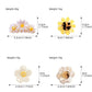 Beau - Glossy Floral and Daisy Design Claw Clip