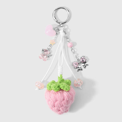 Keypus - Sweet Strawberry Bow Accent Keychain