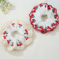 Gifty - Elegant Cherry Embroidery Hair Tie Korean Style