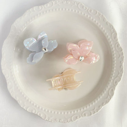 Beau - Iridescent Floral Acetate Claw Clip