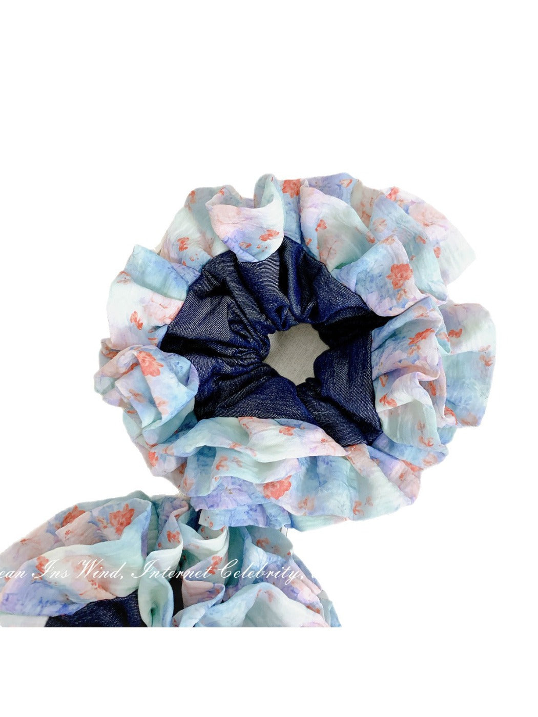 Gifty - Ink Floral Lace Hair Ties