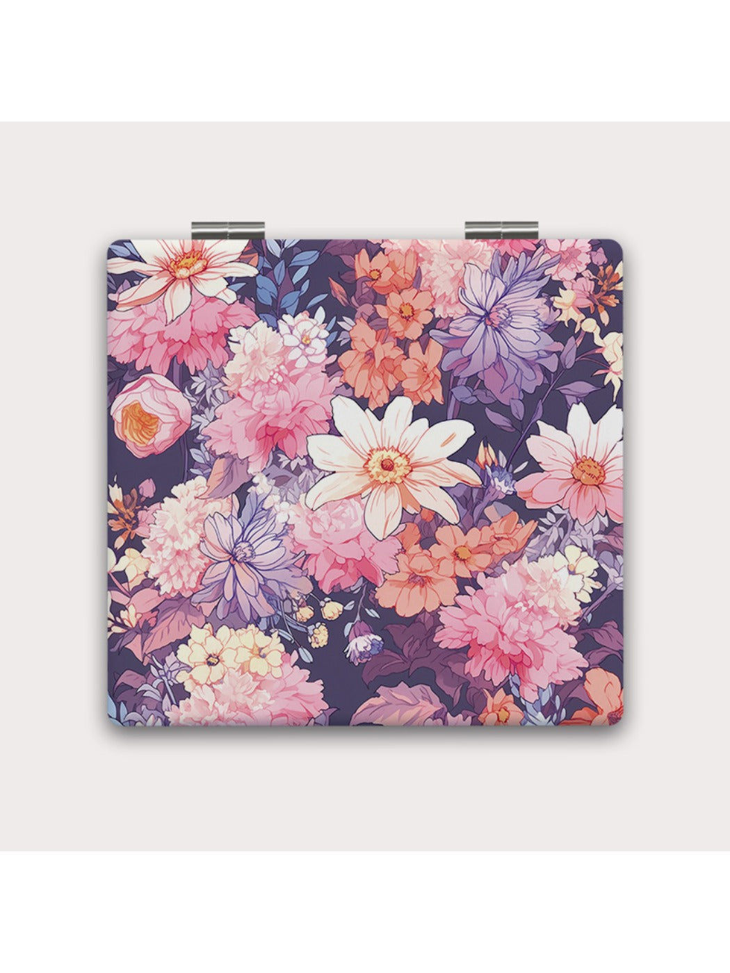 Mirroray - Delicate Rose Pattern Compact Mirror