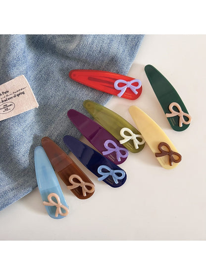 Beau - Solid Color Teardrop Hair Clip