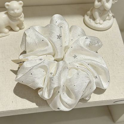 Gifty - Polyester Star Pattern Textured Scrunchie