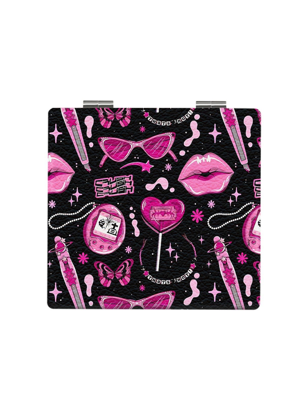 Mirroray - PU Case Square Portable Makeup Touch-Up Mirror