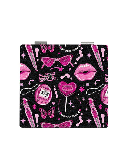 Mirroray - PU Case Square Portable Makeup Touch-Up Mirror
