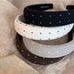 Gifty - Padded Dotted Fabric Finish Headband