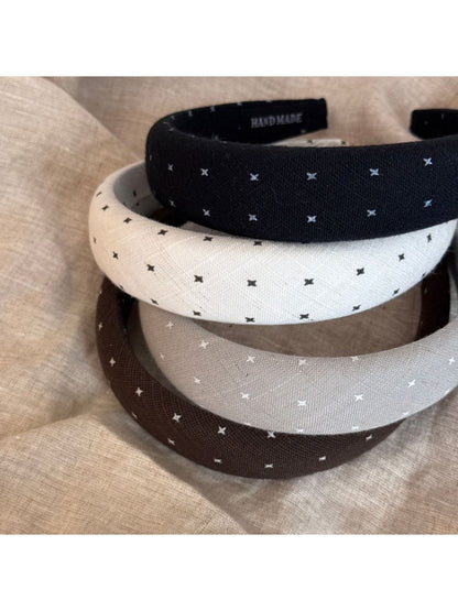Gifty - Padded Dotted Fabric Finish Headband