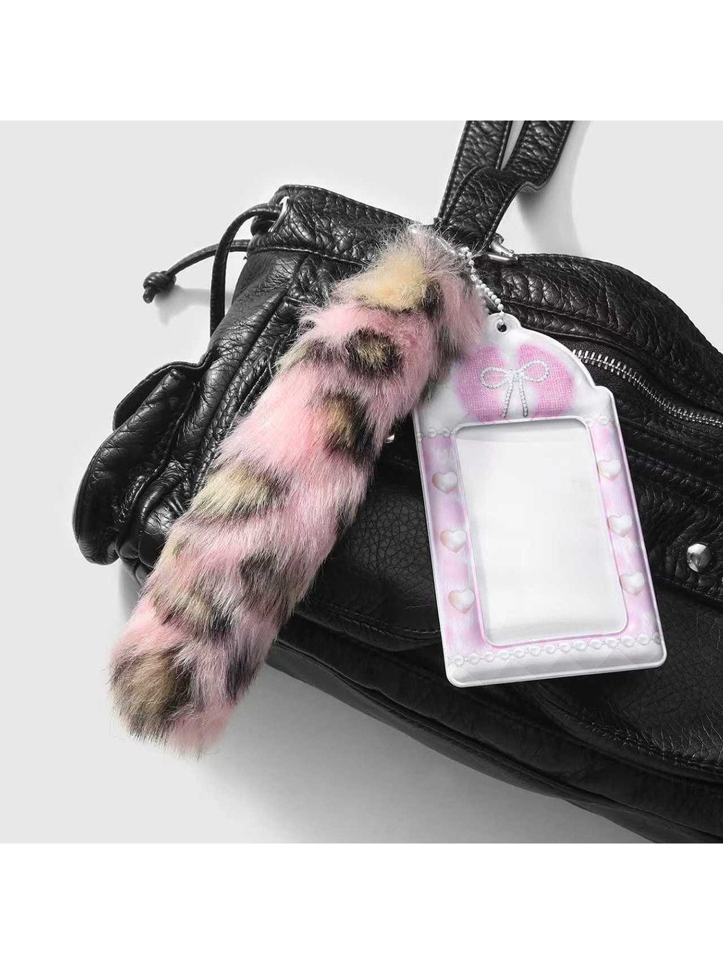 Keypus - Leopard Print Tail Key Ring Keychain Bag Charm