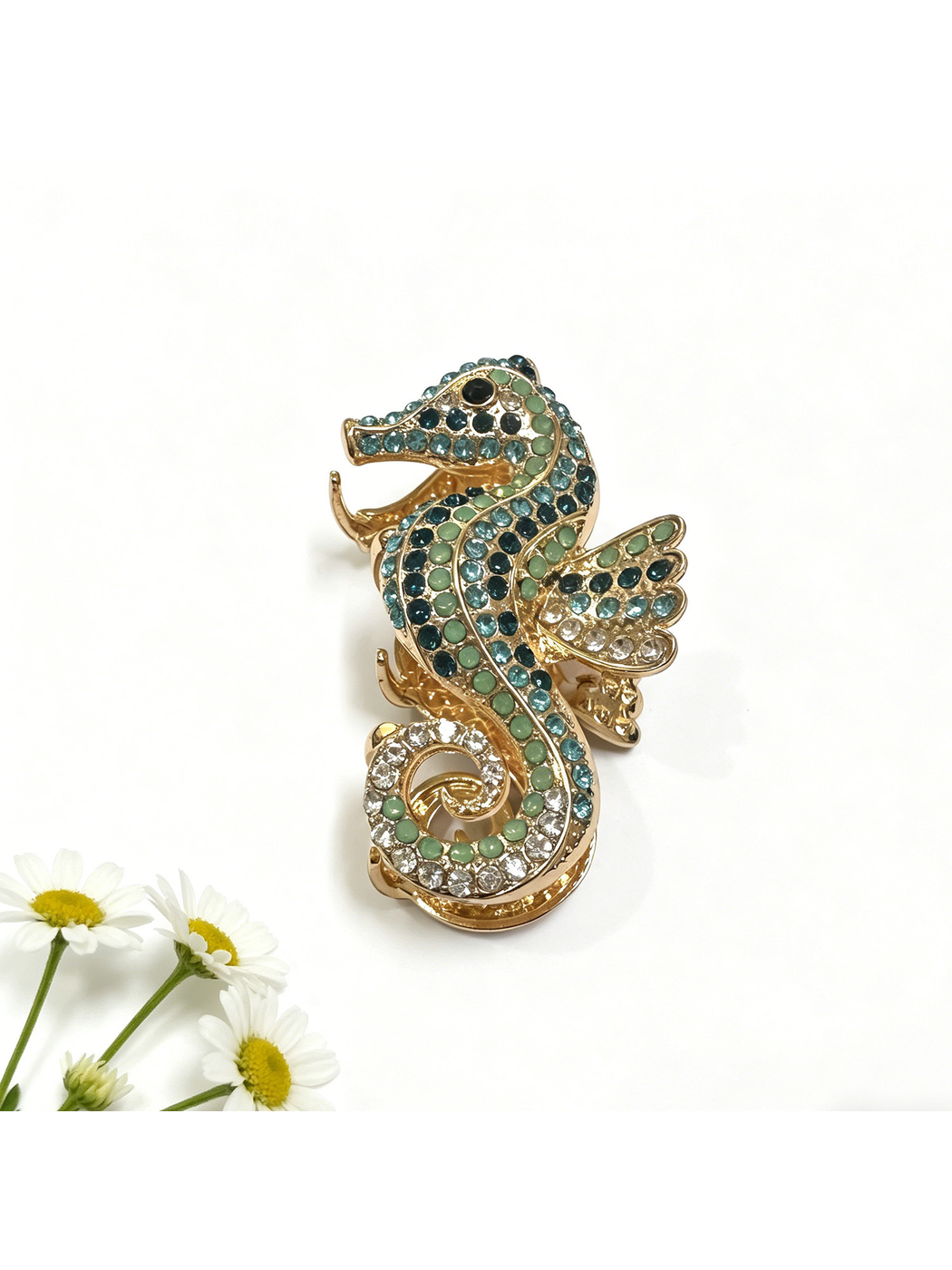 Beau - Parrot Shape Rhinestone Alloy Claw Clip