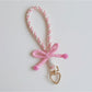 Keypus - Striped Cute Bow Keychain