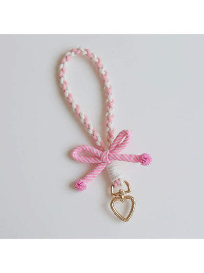 Keypus - Striped Cute Bow Keychain