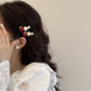 Beau - Strawberry Beaded Fruit Design Bang Hair Clip